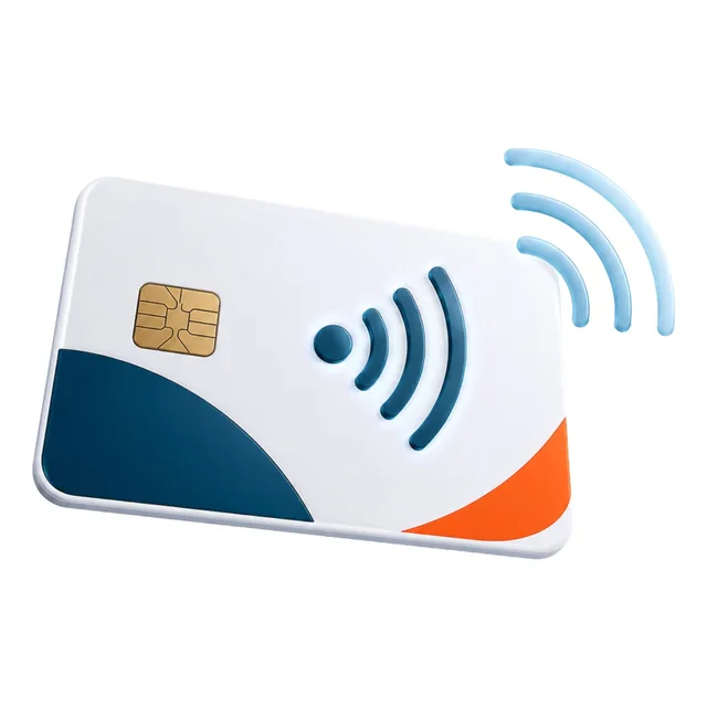 Carte NFC sans contact au format PVC