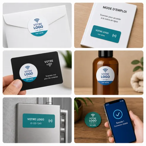 Étiquette NFC adhésive