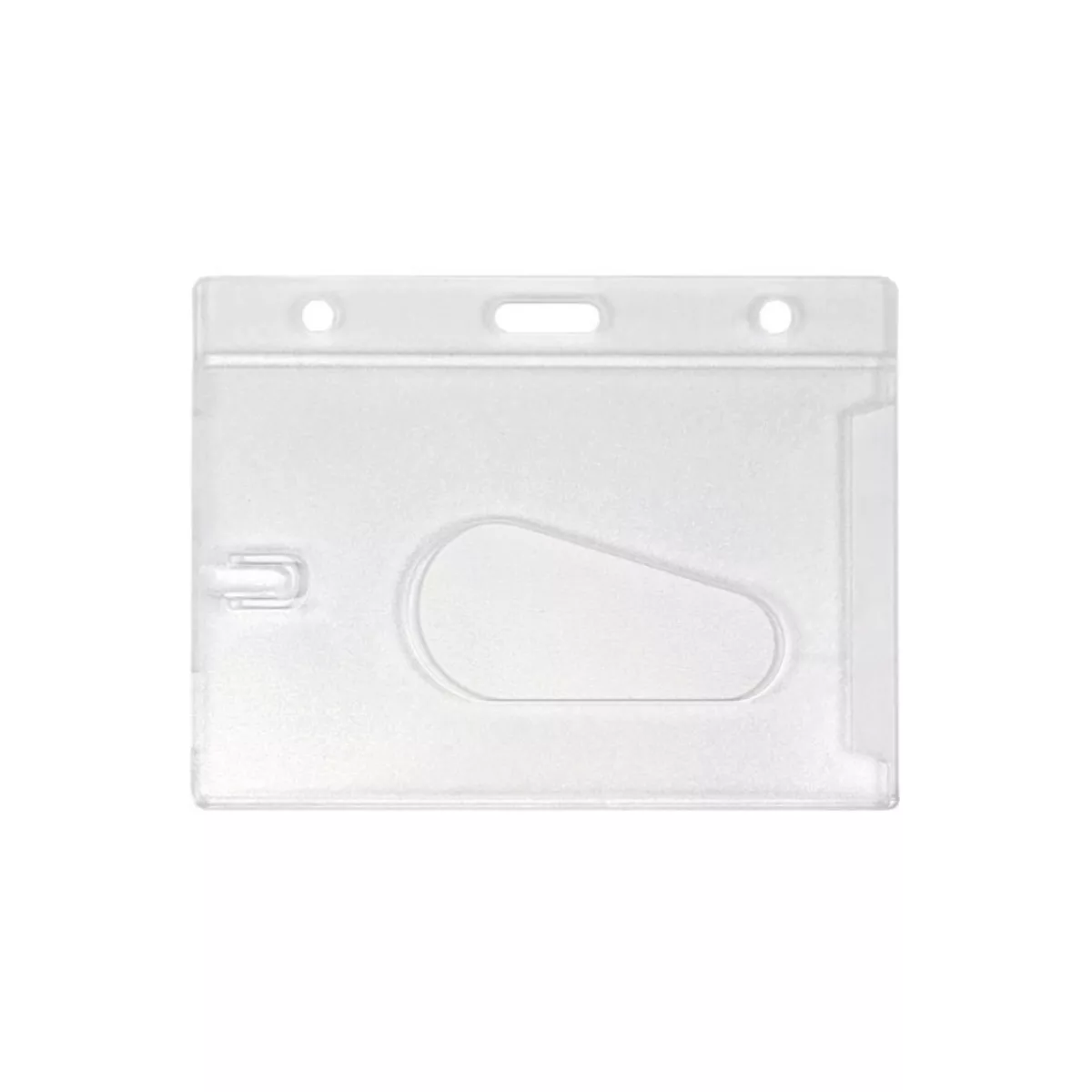 Frosted badge holder for 1 card - IDS63 Pack of 100 -model H