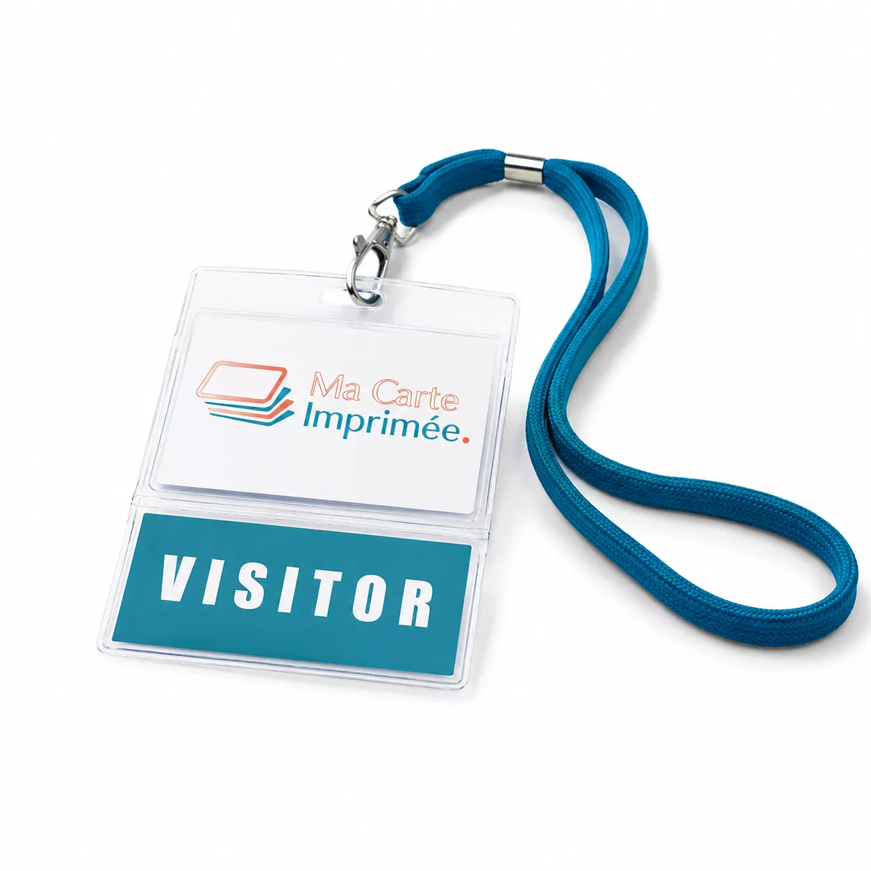 Porte-badge PVC transparent 86x54 horizontal - 100 pcs