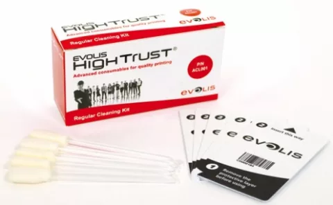 ACL001 Kit de nettoyage standard pour imprimante Zenius1 et 2 - Primacy 1 et 2 Edikio et Core — accessoire EVOLIS