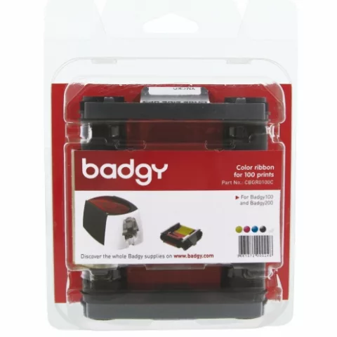 CBGR0100C - Ruban Couleur Badgy 200 et Badgy 100 Evolis