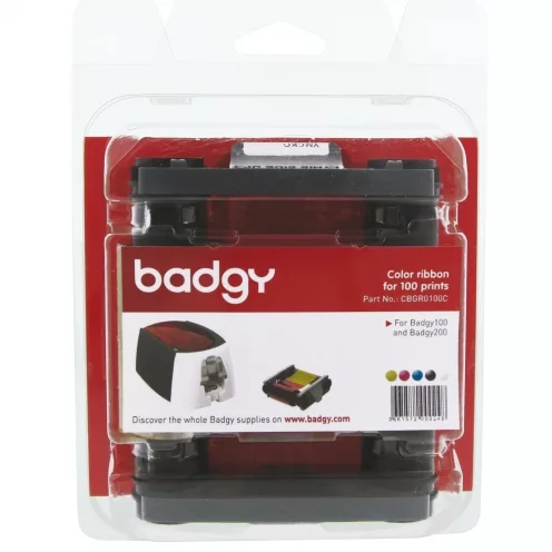 CBGR0100C - Ruban Couleur Badgy 200 et Badgy 100 Evolis