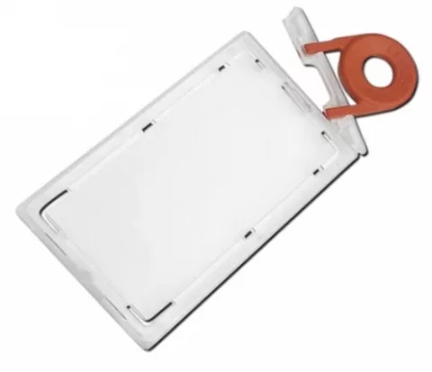 YA312-P - Porte-Badge Verrouillable avec Capuchon Amovible (Format Portrait) - Inclus Clé Rouge — accessoire Ingenia