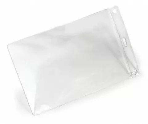 YA301E-P-CL - Porte-Badge A6 Portrait (107x156mm, Transparent) Souple - Evènementiel — accessoire Ingenia