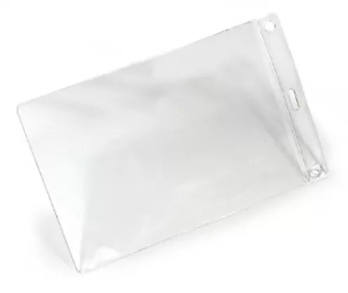 YA301E-P-CL - Porte-Badge A6 Portrait (107x156mm, Transparent) Souple - Evènementiel