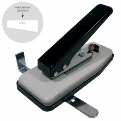 Perforateur oblong pour cartes PVC