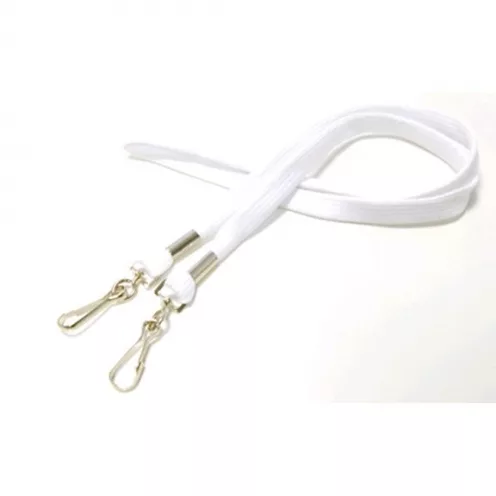 1437220 - Tour de cou Blanc 2 attaches Bague métal