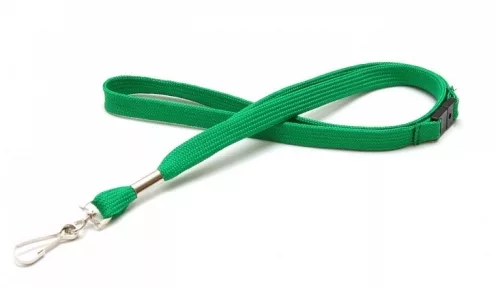 1437242 - Tour de cou Vert Mousqueton métal et rupture sécuritaire Bague métal