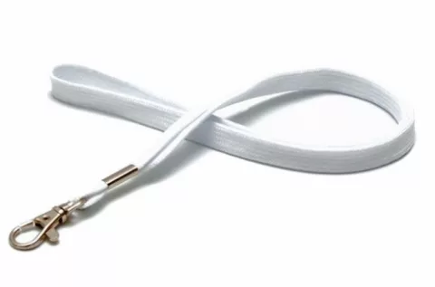 1437280 - Tour de cou Blanc Crochet métal Bague métal — accessoire ID CARD ACCESSORIES