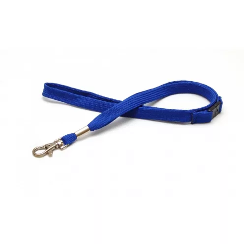 1437291 - Tour de cou Bleu Crochet métal et rupture sécuritaire Bague métal