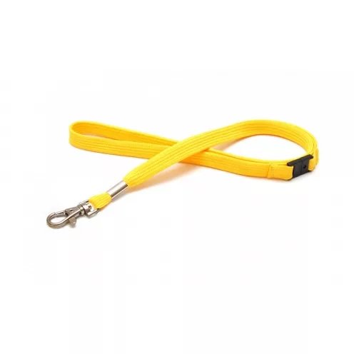 1437293 - Tour de cou Jaune Crochet métal et rupture sécuritaire Bague métal