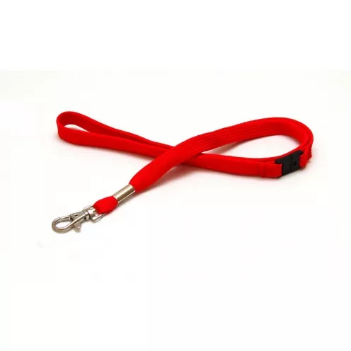 1437294 - Tour de cou Rouge Crochet métal et rupture sécuritaire Bague métal