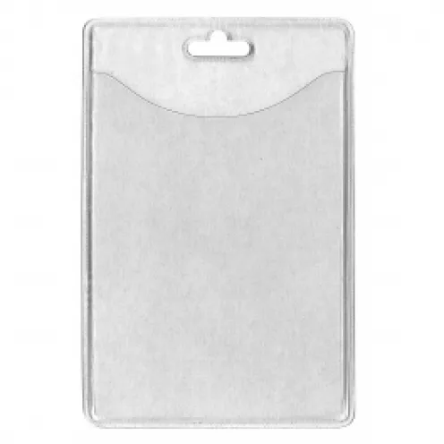 1453002 - Porte-badge souple Horizontal 86x54 perforation oblongue 2 rondes.