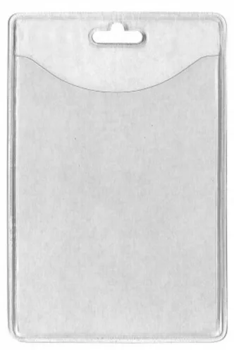 1453003 - Porte-badge souple Vertical 86x54 perforation oblongue 2 rondes.