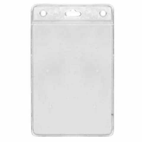 1453169 - Porte-badges souple 98x67 perforation 2 rondes 1 oblongue