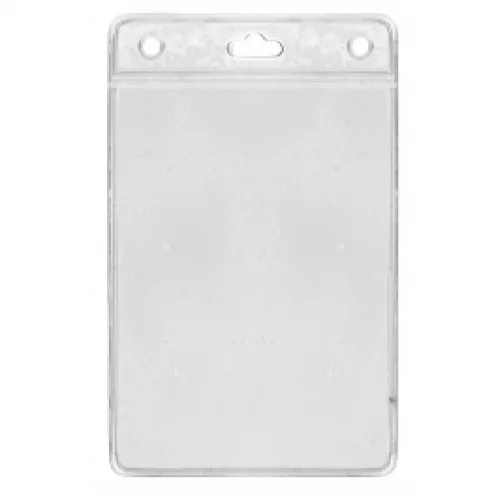 1453169 - Porte-badges souple 98x67 perforation 2 rondes 1 oblongue