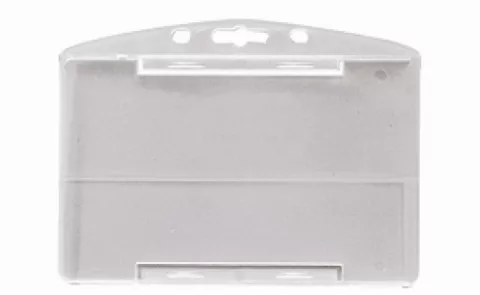 1455100 - Porte-badges rigide 86x54 perforation oblongue 2 rondes — accessoire IDP