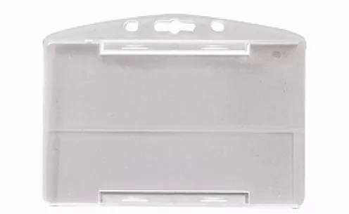 1455100 - Porte-badges rigide 86x54 perforation oblongue 2 rondes