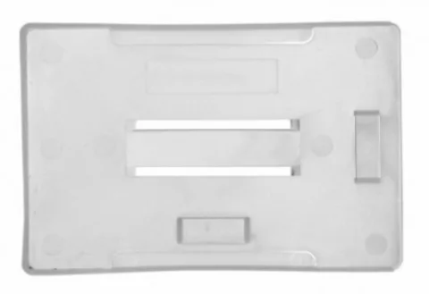 1455738 - Porte-badges Translucide rigide 86x54 perforation oblongue