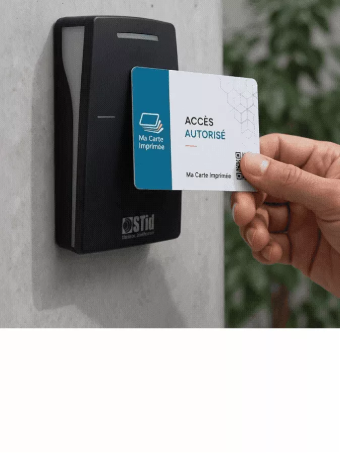 Cartes RFID et contrôle d'accès — MIFARE, DESFire — Cartes à puce RFID/NFC et solutions de contrôle d'accès : choix de la puce, format et options sur chaque page produit.