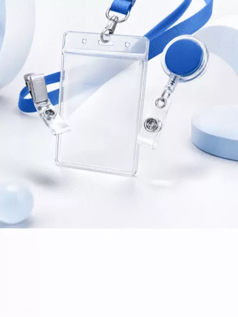 Accessoires cartes et badges — cordons, étuis — Accessoires pour cartes et badges : cordons, étuis et compléments — détail et commande sur chaque page produit.